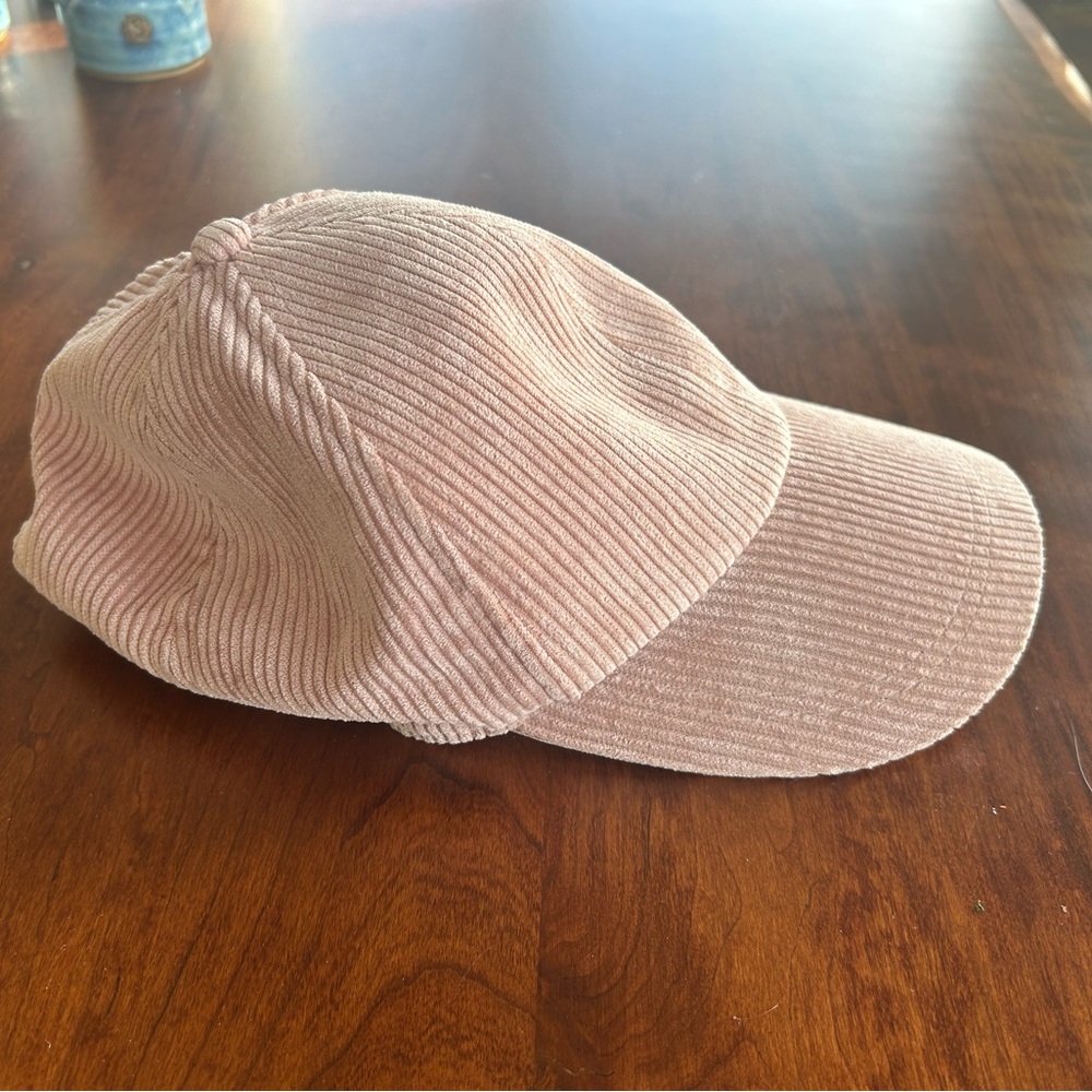 Pink Corduroy Baseball Cap